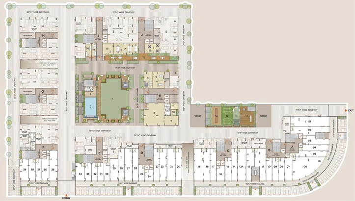 Master Plan of Shilp Serene in Shilaj, Ahmedabad - Image 123313