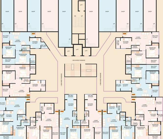 Floor Plan of Nexus Westpride in Punawale, Pune - Image 19489