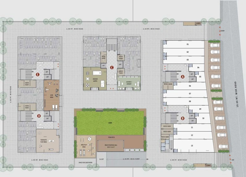 Master Plan of Mount Milano in South Bopal, Ahmedabad - Image 123325