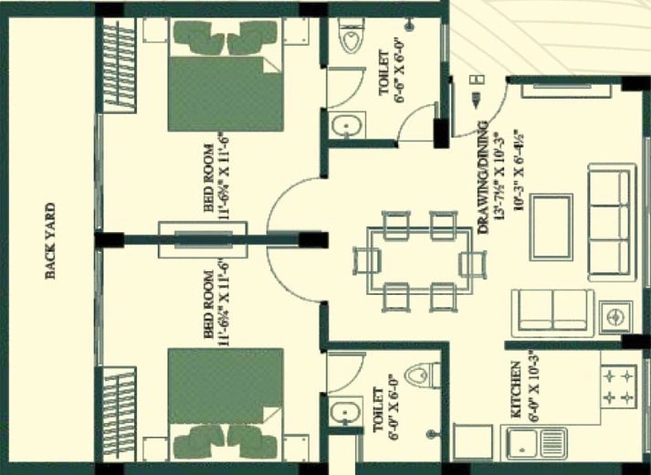 2 BHK Flat in Kedia The Oxygen in Vaishali Nagar, Jaipur - Image 479332