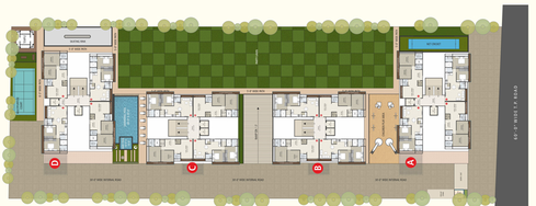 Master Plan of Roongta Green Leaf in Vesu, Surat - Image 51287