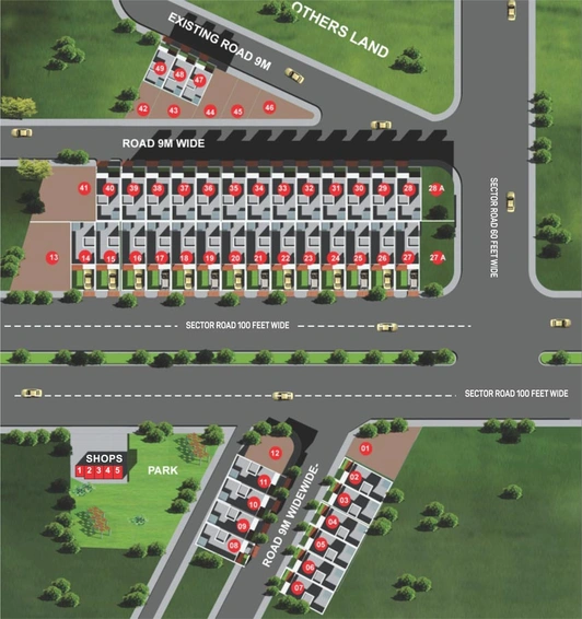 Master Plan of UDB Sirsi Villas in Vaishali Nagar, Jaipur - Image 40703