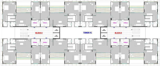 Floor Plan of Kavisha The Portrait in Shela, Ahmedabad - Image 40604