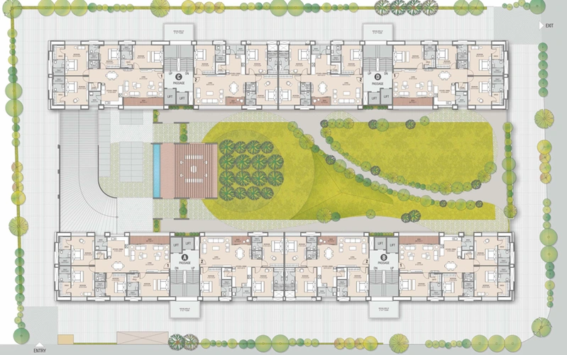Master Plan of Sangini Aura in Pal, Surat - Image 51226