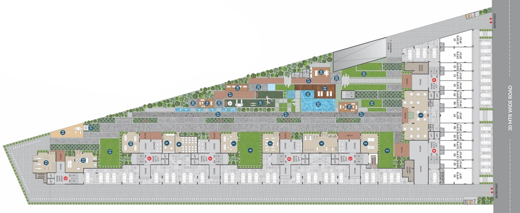 Master Plan of Khwaish Blue Bell in Jagatpur, Ahmedabad - Image 123410