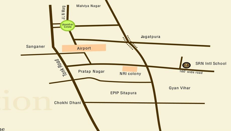 Location of Laxmi Royale Platinum in Jagatpura, Jaipur - Image 56271