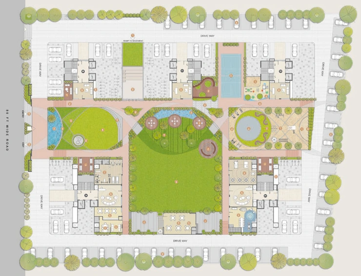 Master Plan of Ramji Residency in Jahangirabad, Surat - Image 51210