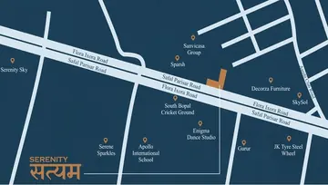 Location of Serenity Satyam - Image 122876