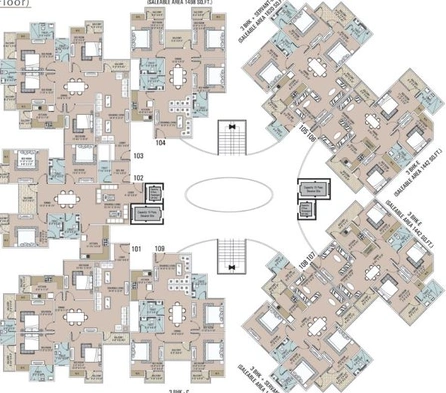 Floor Plan of Unique Emporia in Jagatpura, Jaipur - Image 40671