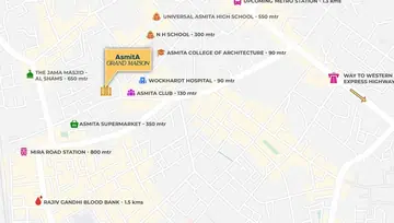 Location of Asmita Grand Maison - Image 40440