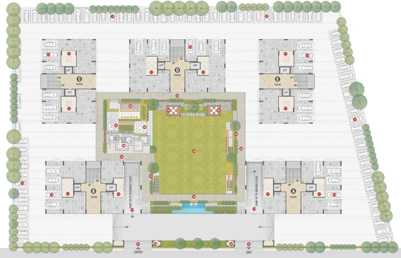Master Plan of Infinity Park in Nana Varachha, Surat - Image 51085