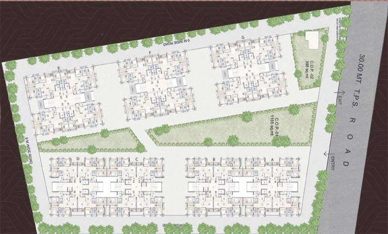 Master Plan of Sheetal Dharohar in Vaishnodevi Circle, Ahmedabad - Image 123433