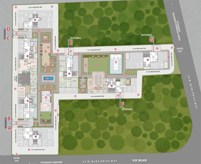 Master Plan of Shaligram The Emerald in Vesu, Surat - Image 50877