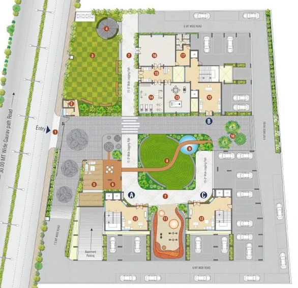 Master Plan of Sangath Homes in Palanpur, Surat - Image 43547