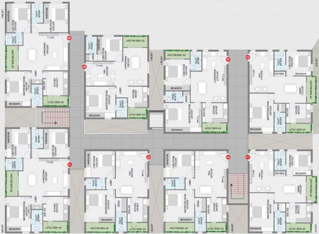 Floor Plan of Akruthi Stavya in Bachupally, Hyderabad - Image 40940