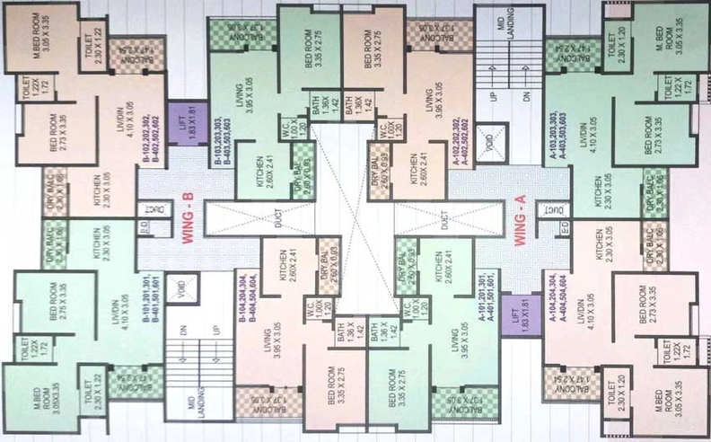 Floor Plan of Dhareshwar Arunika in Dhayari, Pune - Image 122