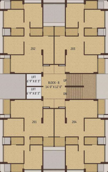 Floor Plan of Shakti Exalt in Shilaj, Ahmedabad - Image 40950