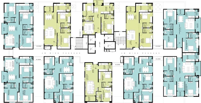 Floor Plan of Indis Pbel City in Appa Junction, Hyderabad - Image 40899