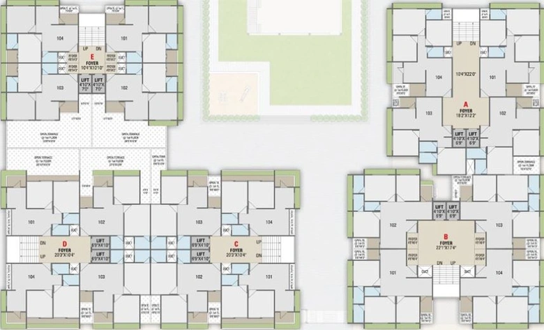 Floor Plan of Mahavir Omkar Ananta in Bareja, Ahmedabad - Image 43423