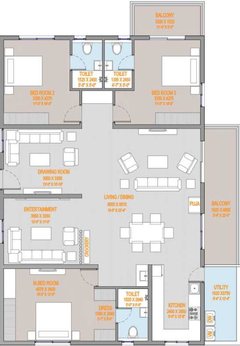 3 BHK Flat in Praneeth Pranav Ixora in Hafeezpet, Hyderabad - Image 480530