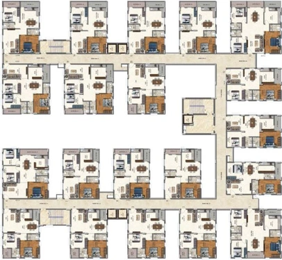Floor Plan of APR Praveens Higheria in Patancheru, Hyderabad - Image 40873
