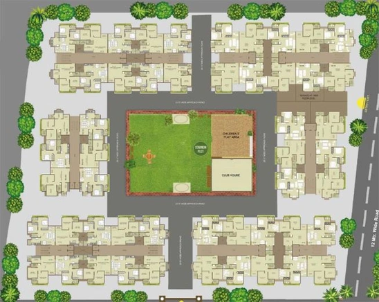 Master Plan of Gayatri Maitri Lake View in Zundal, Ahmedabad - Image 43351