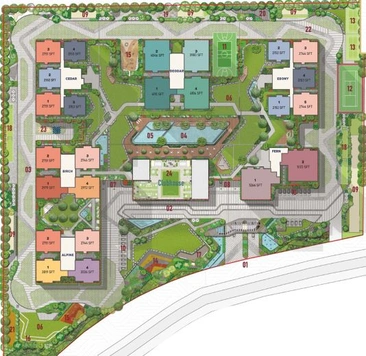 Master Plan of Sattva Lake Ridge in Kokapet, Hyderabad - Image 40829