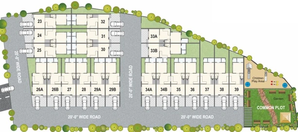 Master Plan of Laxmi Residency in Kasindra, Ahmedabad - Image 42730