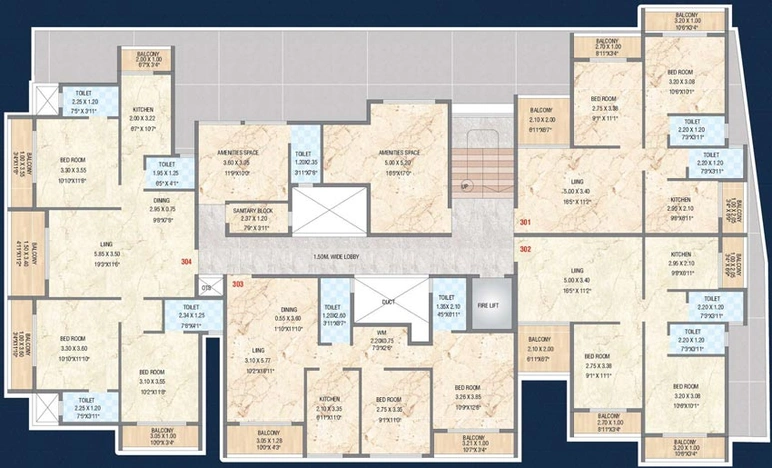 Floor Plan of Neelkanth Janki in Panvel, Navi Mumbai - Image 86483