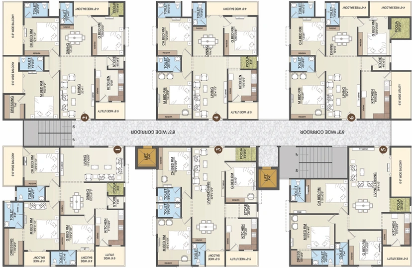 Floor Plan of SRC Dwarakamayee in Pothinamallayya Palem, Visakhapatnam - Image 46458