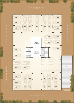 Master Plan of Ambica Kishan Altis in Bhayli Road, Vadodara - Image 44799