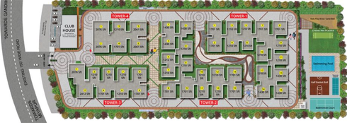 Master Plan of Praneeth Pranav Solitaire in Bachupally, Hyderabad - Image 41670