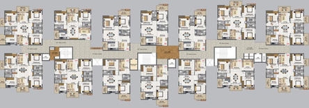 Floor Plan of Risinia Trendilla in Bachupally, Hyderabad - Image 41621