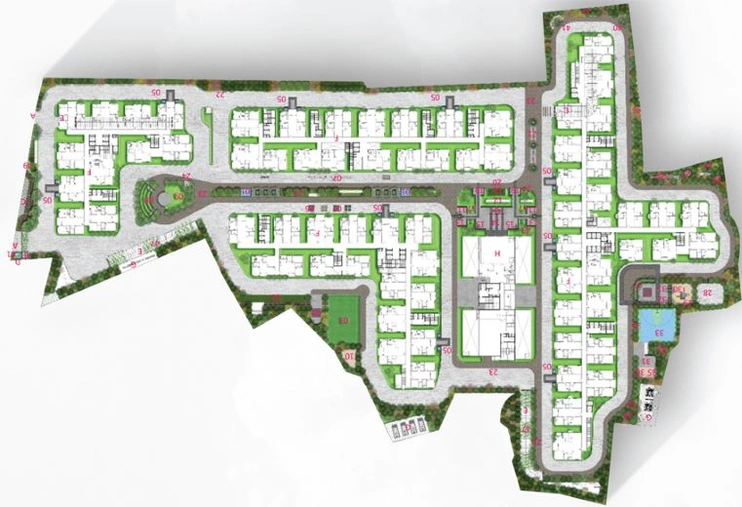 Master Plan of SAS Tiara in Bachupally, Hyderabad - Image 41454