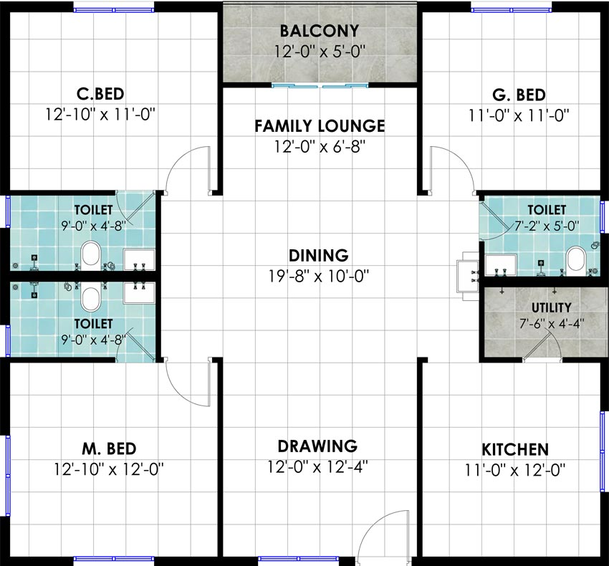 3 BHK Flat in Praneeth Pranav Town Square in Bachupally, Hyderabad - Image 482280