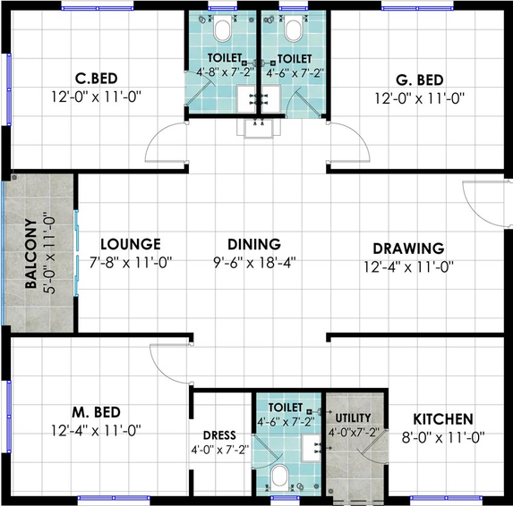 3 BHK Flat in Praneeth Pranav Town Square in Bachupally, Hyderabad - Image 482279