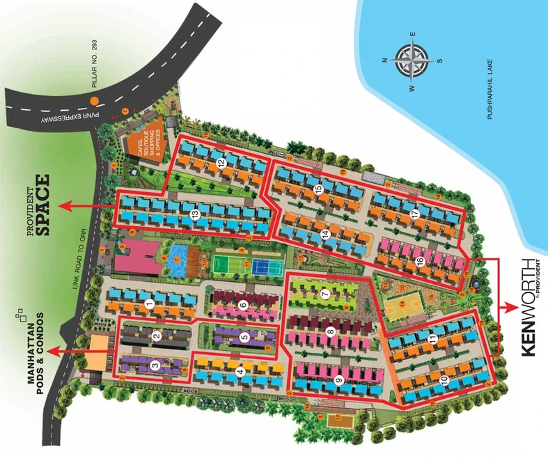 Master Plan of Provident Kenworth in Rajendra Nagar, Hyderabad - Image 41389