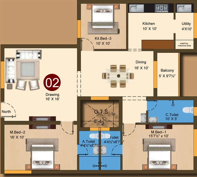 2 BHK Flat in Sree Daksha Avalipta in Vadavalli, Coimbatore - Image 519146