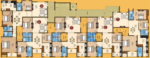 Floor Plan of Sree Daksha Avalipta in Vadavalli, Coimbatore - Image 58528