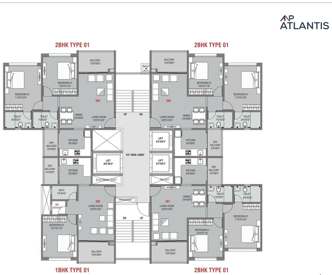 Floor Plan of ANP Atlantis in Balewadi, Pune - Image 17
