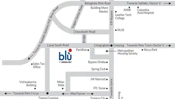 Location of Siddha Sky Blu - Image 58649