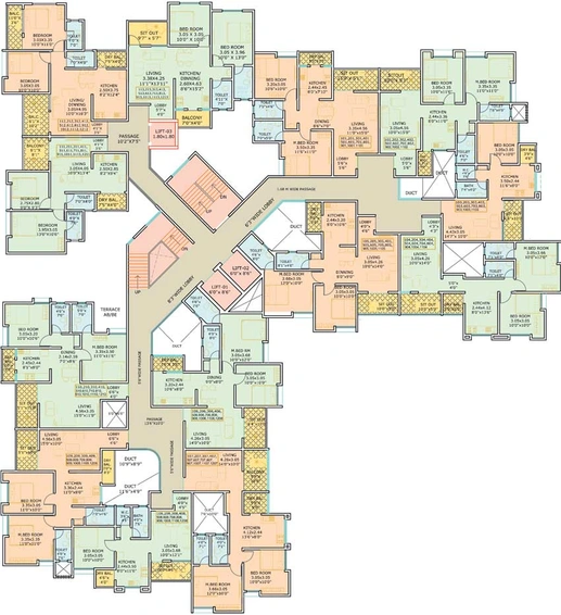 Floor Plan of Kushal Sagar Vatika in Dhayari, Pune - Image 19877