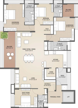 4 BHK Flat in Kaavyaratna Antriksh in Randesan, Gandhinagar - Image 516657