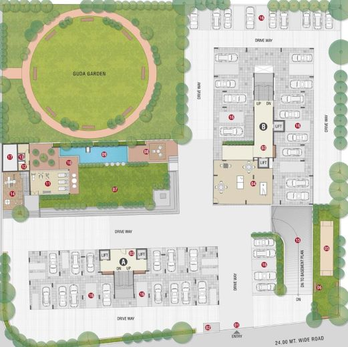 Master Plan of Kaavyaratna Antriksh in Randesan, Gandhinagar - Image 58184