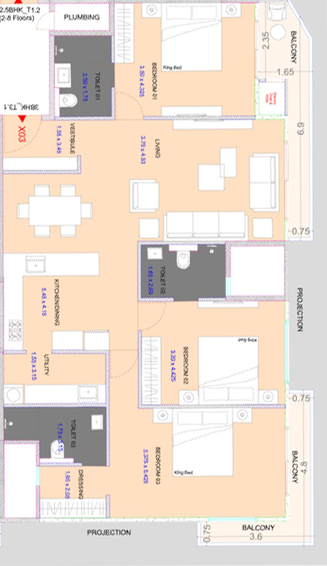 3 BHK Flat in Bakeri Stella in Gift City, Gandhinagar - Image 516692