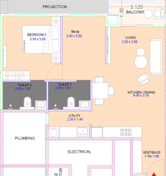 1 BHK Flat in Bakeri Stella in Gift City, Gandhinagar - Image 516689