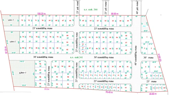 Master Plan of ABI Aastha Nest in Kovaipudur, Coimbatore - Image 58557