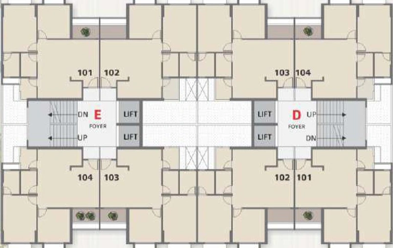 Floor Plan of Kaavyaratna Pravesh in Randesan, Gandhinagar - Image 58209