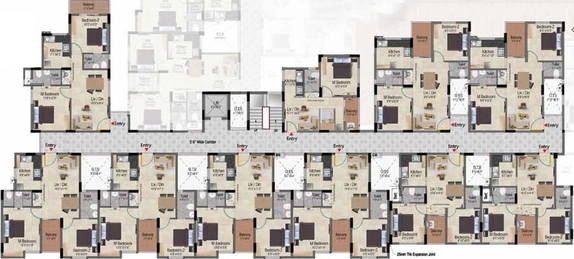 Floor Plan of Alamo XS Patio in Avinashi Main Road, Coimbatore - Image 58570