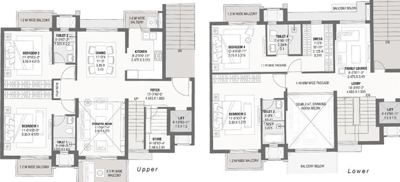 4 BHK Duplex in Savvy Marina in Gift City, Gandhinagar - Image 516809